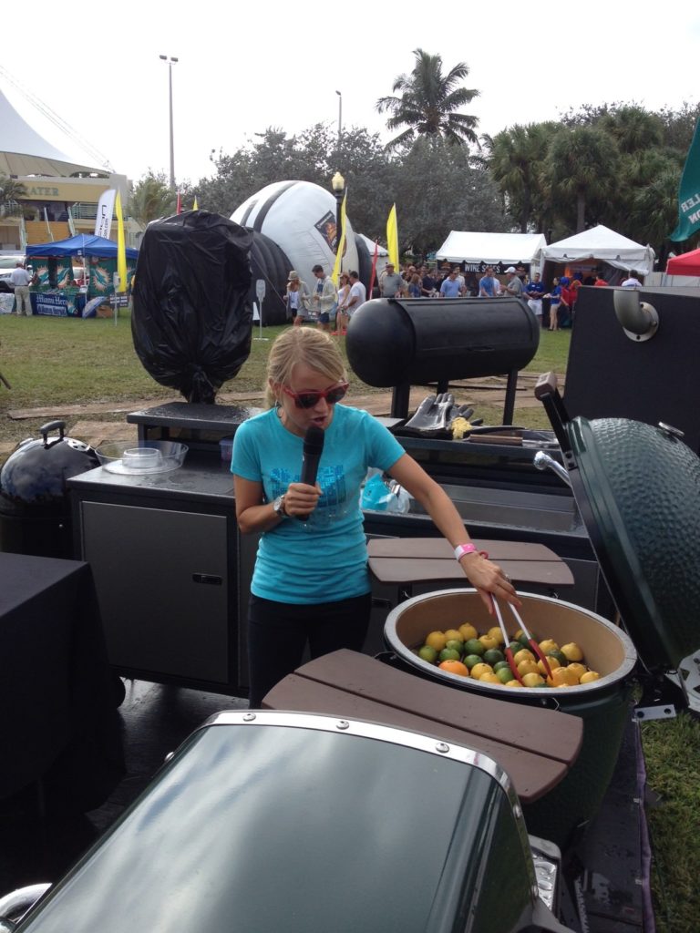 Here I am grilling margaritas at the GridIron Grill Off tailgate festival. In #myfootballfantasy, I would host my own tailgate festival before a game, and compete against my food blogger friends!