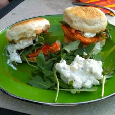 grill girl, buffalo chicken sliders