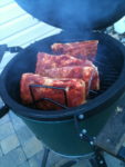 Grill Girl, Robyn Medlin, Grill Grrrl, Pork Rib Recipe on the Big Green Egg, Smoked Ribs,