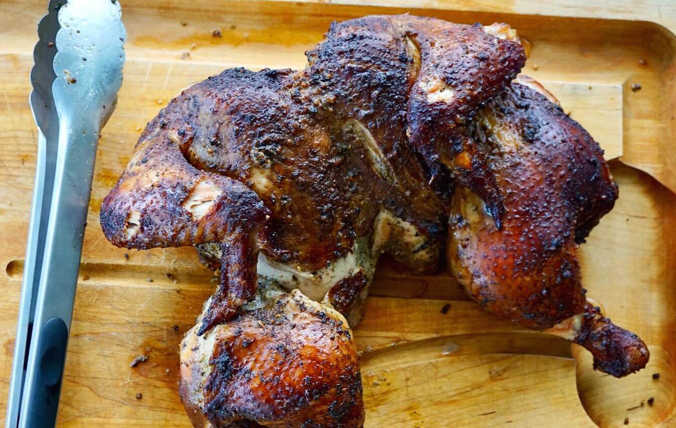 Jamaican Jerk Spatchcocked Chicken