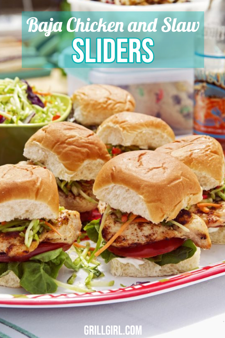 Baja Chicken and Slaw Sliders