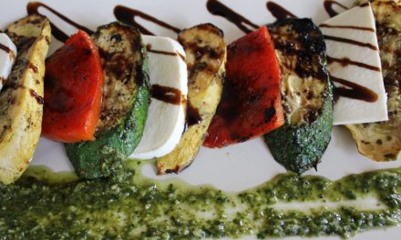 Grilled Yellow Squash & Zucchini Caprese Salad