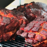 pork butt on the big green egg