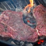 caveman style grilled steak