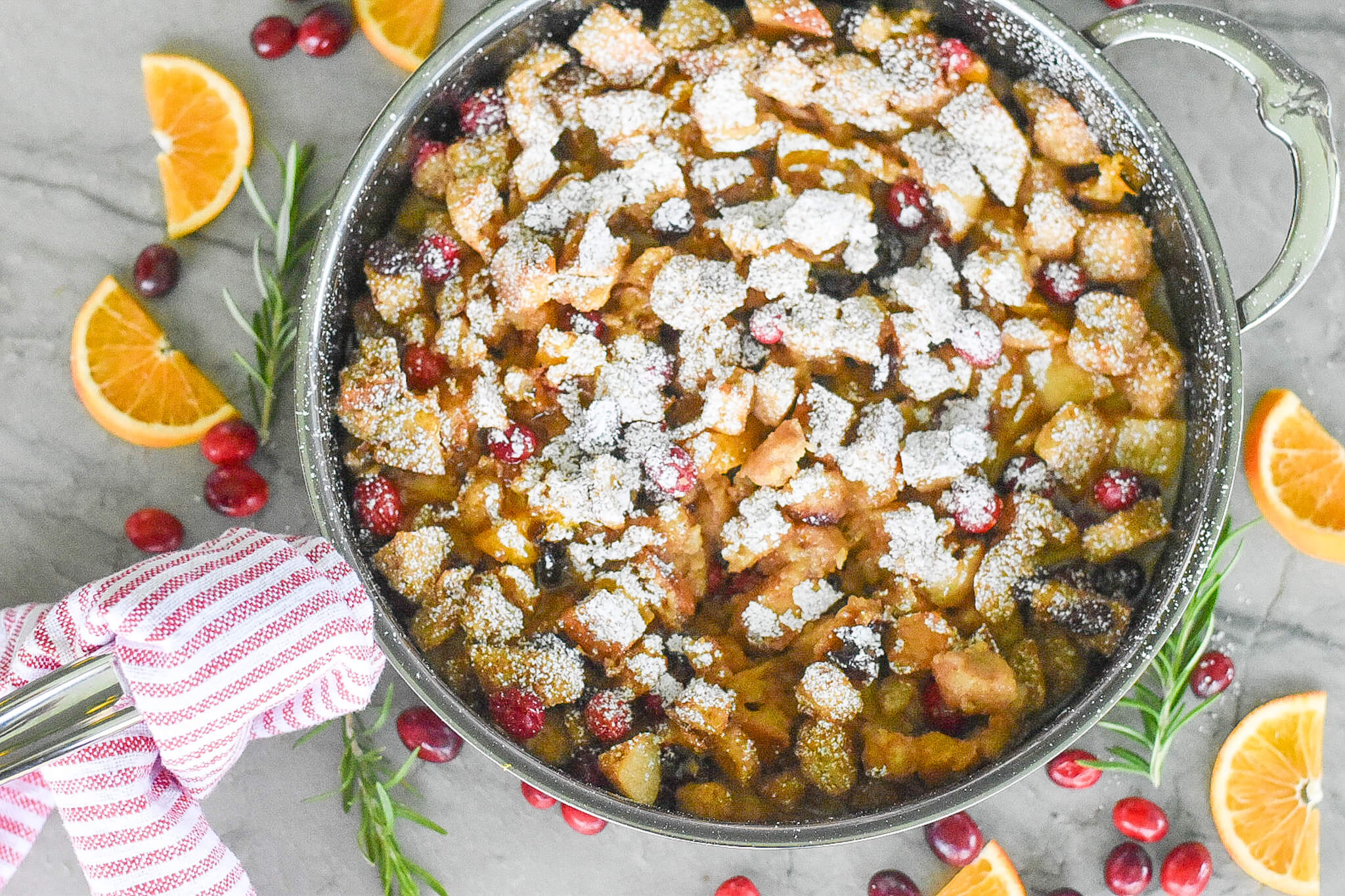 Cranberry Orange Bread Pudding