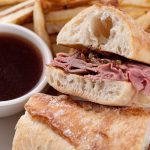 grill gril, prime rib sandwiches, french dip