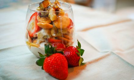 Grilled Banana Parfait with Rum Sauce