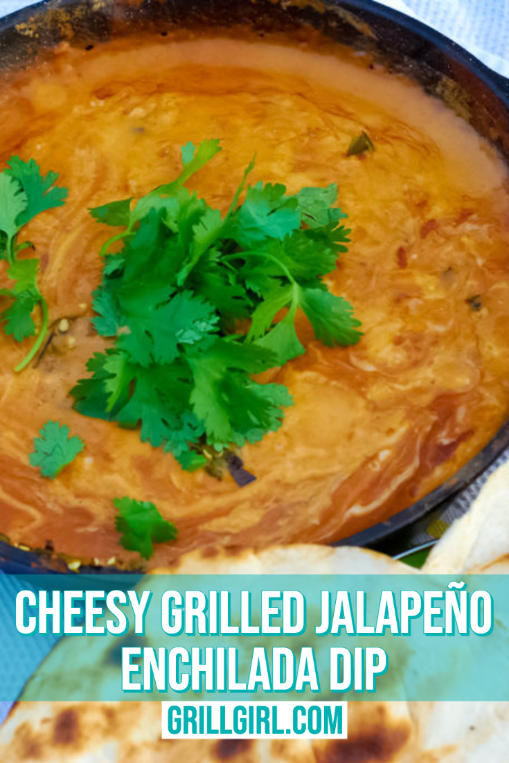 Cheesy Grilled Jalapeño Enchilada Dip