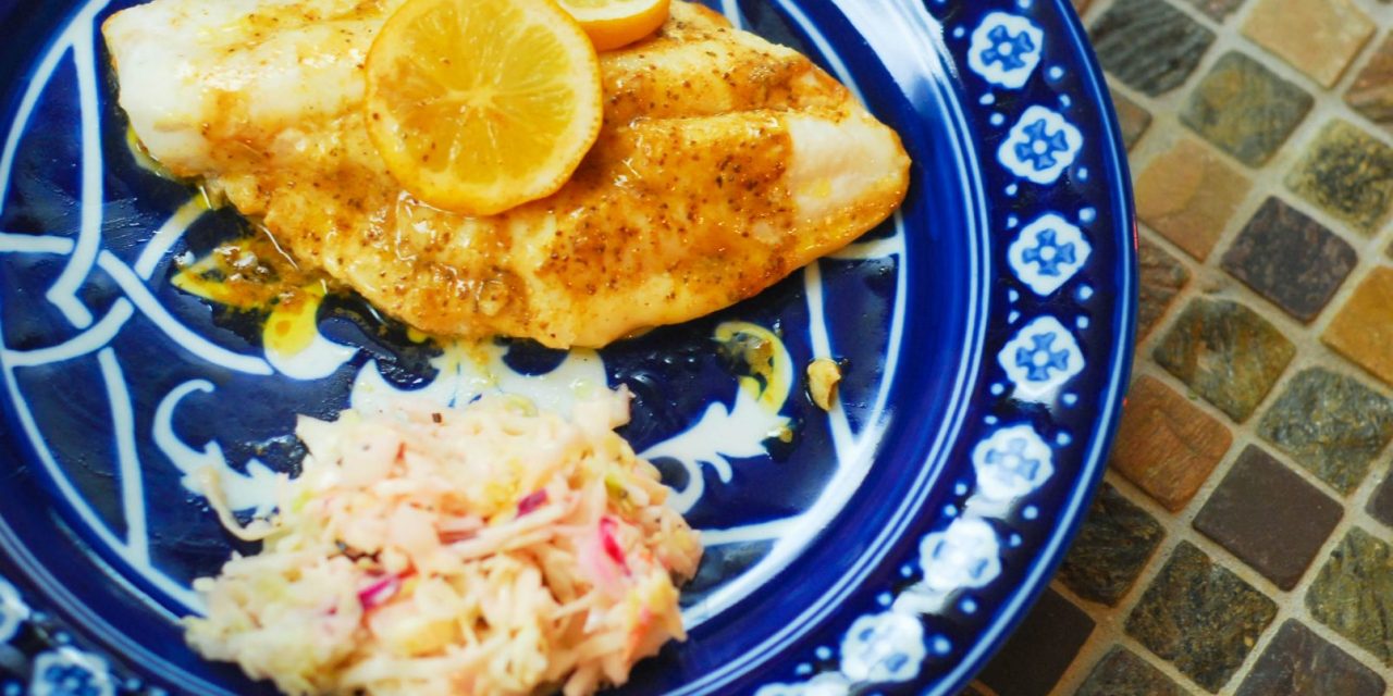 Grilled Hogfish Snapper with Old Bay Compound Butter GrillGirl