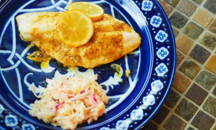 Grilled Hogfish Snapper with Old Bay Compound Butter