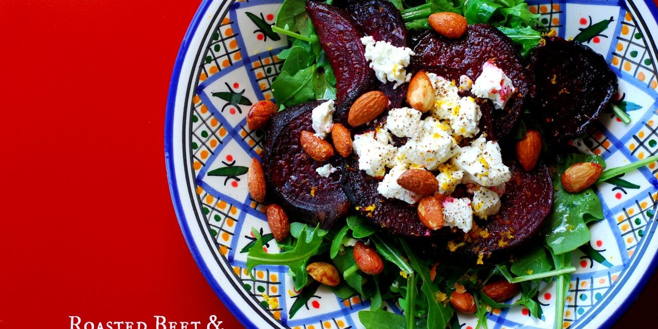 Citrus Roasted Beet and Goat Cheese Salad GrillGirl