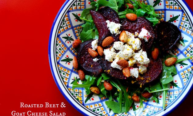 Citrus Roasted Beet and Goat Cheese Salad