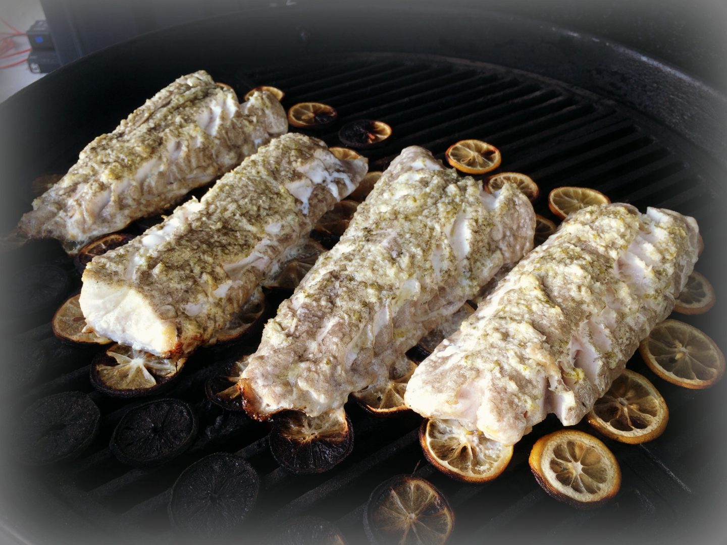 Citrus Grilled Golden Tilefish with Coconut Lime Compound Butter