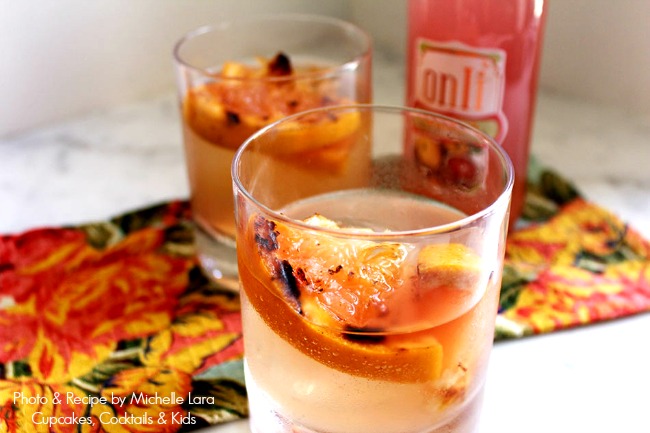 Grilled Grapefruit & Ginger Fizz | Michelle of Cupcakes, Cocktails & Kids