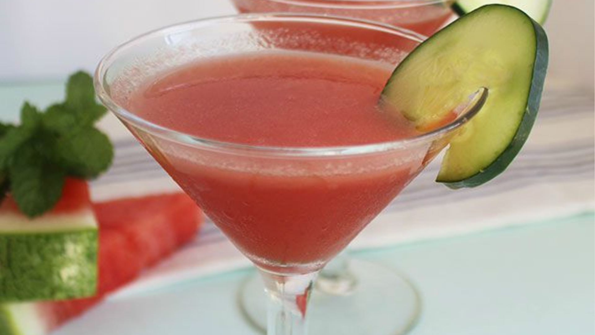 GRILLED WATERMELON + CUCUMBER COSMO