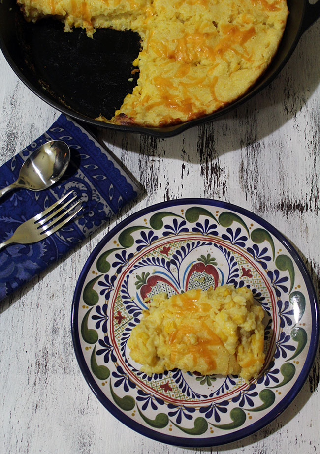 Cheddar Cheese Corn Pudding