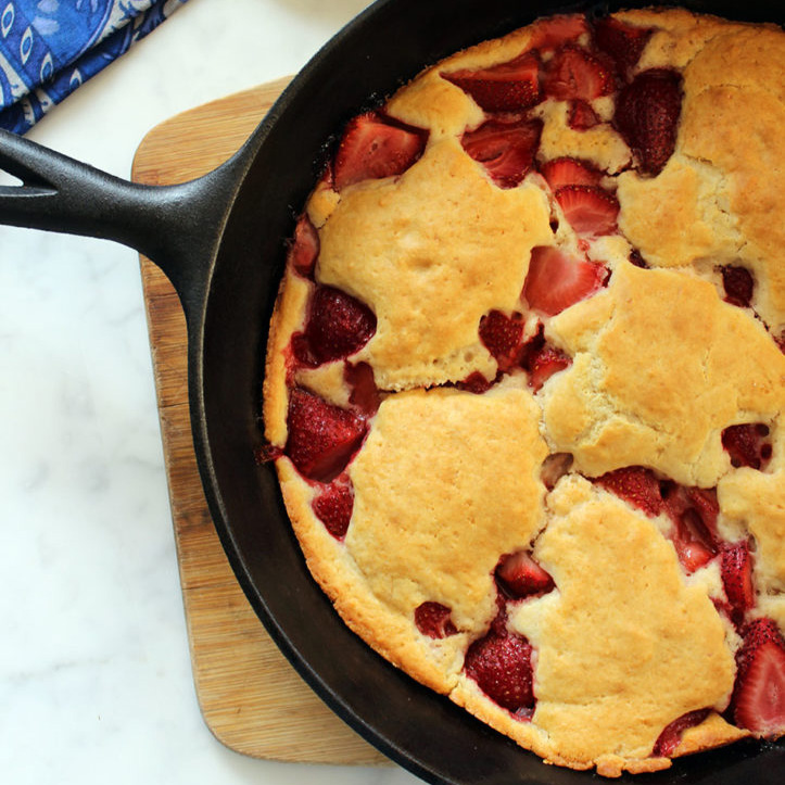 Cast Iron Strawberry Shortcake