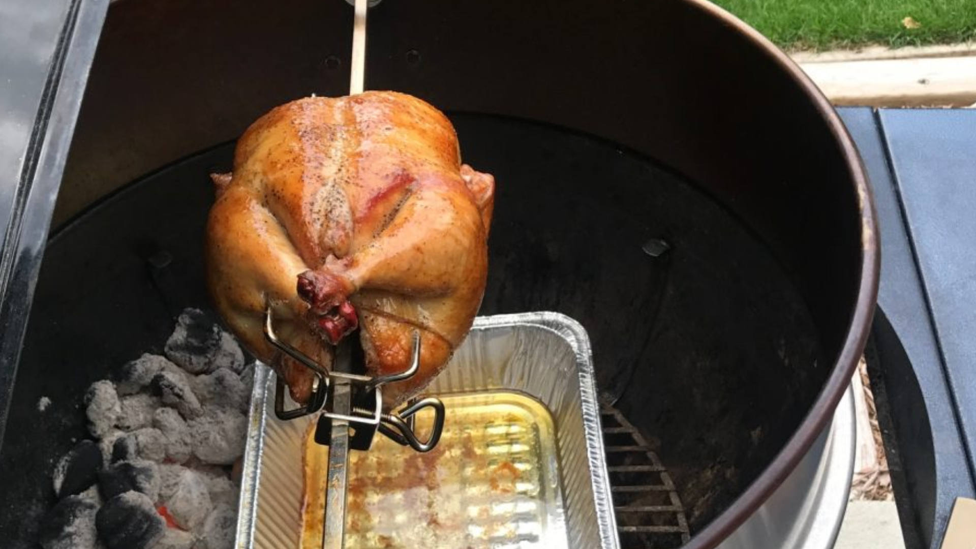 How To Rotisserie Grill Chicken on a Weber Kettle