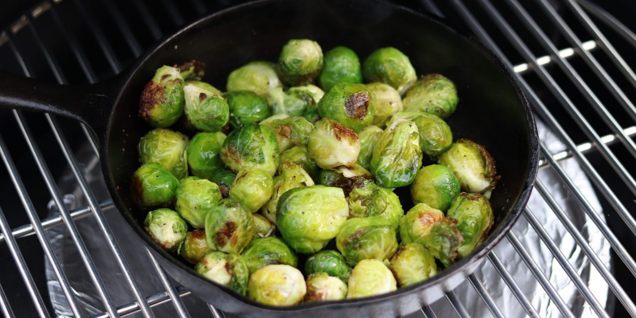 Brussels Sprouts on the Big Green Egg