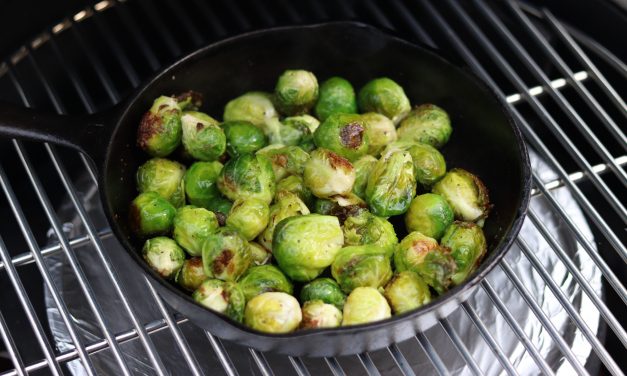 Brussels Sprouts on the Big Green Egg