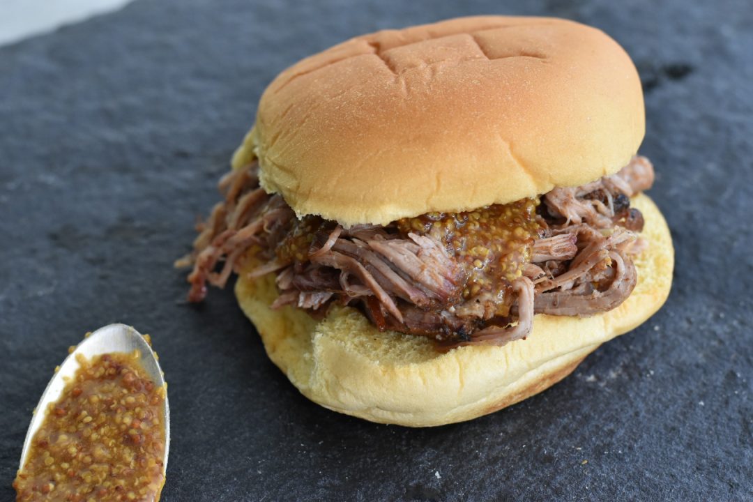 Pulled Pork Sammies with Carolina Gold BBQ Sauce, plus a