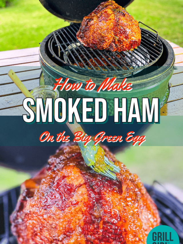 ham on the big green egg