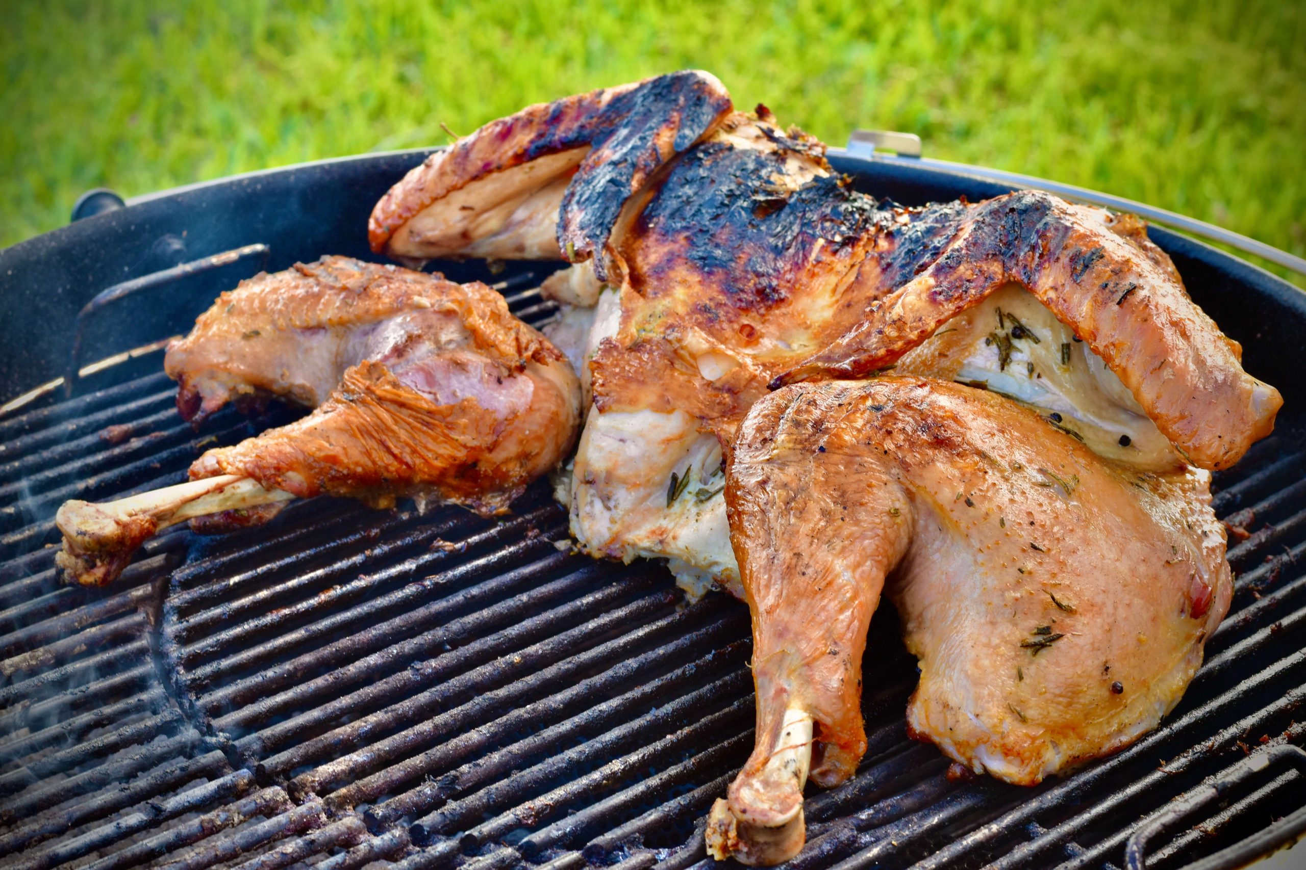 Grilled Rosemary Lemon Spatchcocked Turkey (How to Grill a Spatchcocked Turkey)