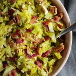 Smoked Brussels Sprout Bacon Slaw