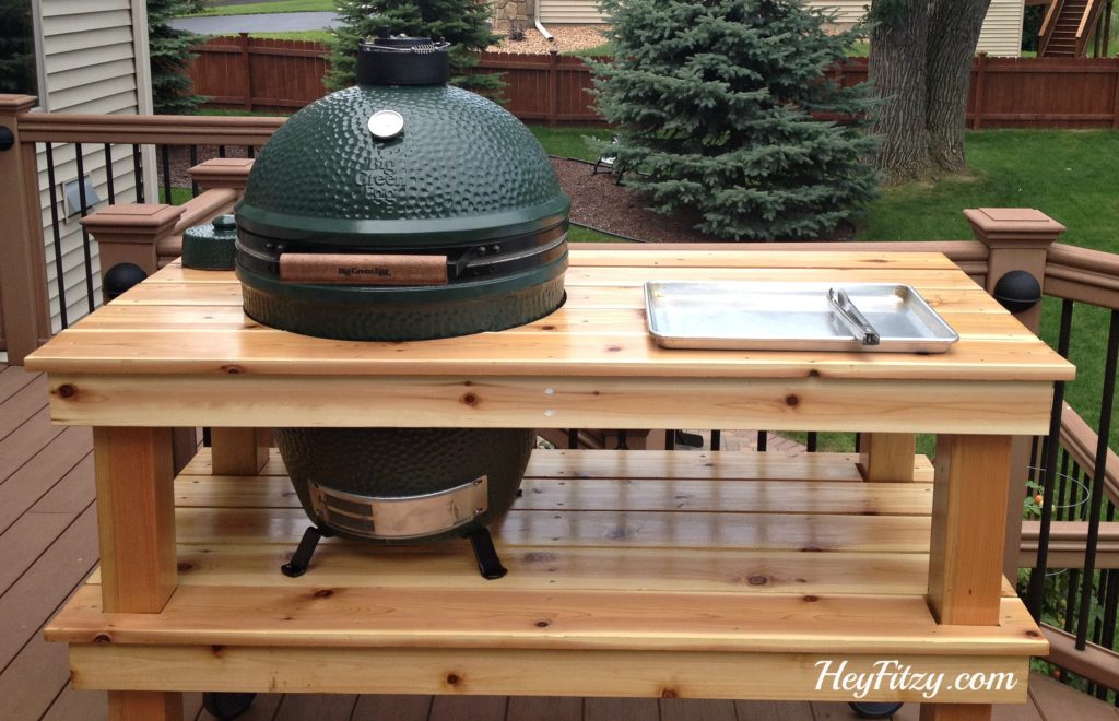 5 DIY Big Green Egg Table Plans To Transform Your Grilling Space