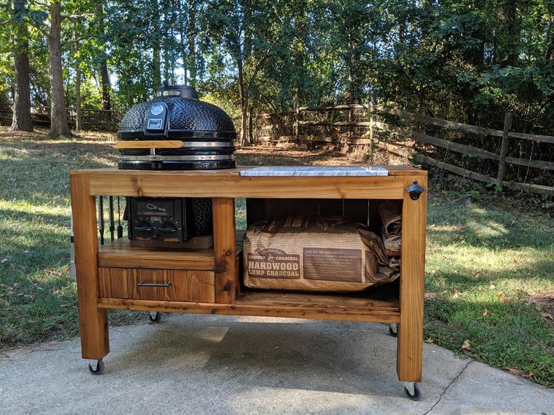 Big Green Egg Solid Teak Cutting Board W/logo