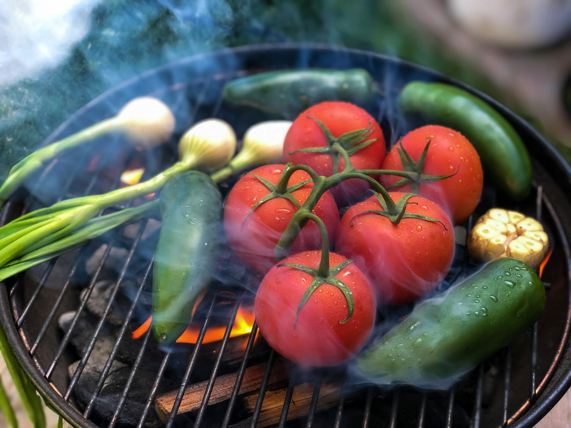 Fire Roasted Tomato Salsa on the Grill