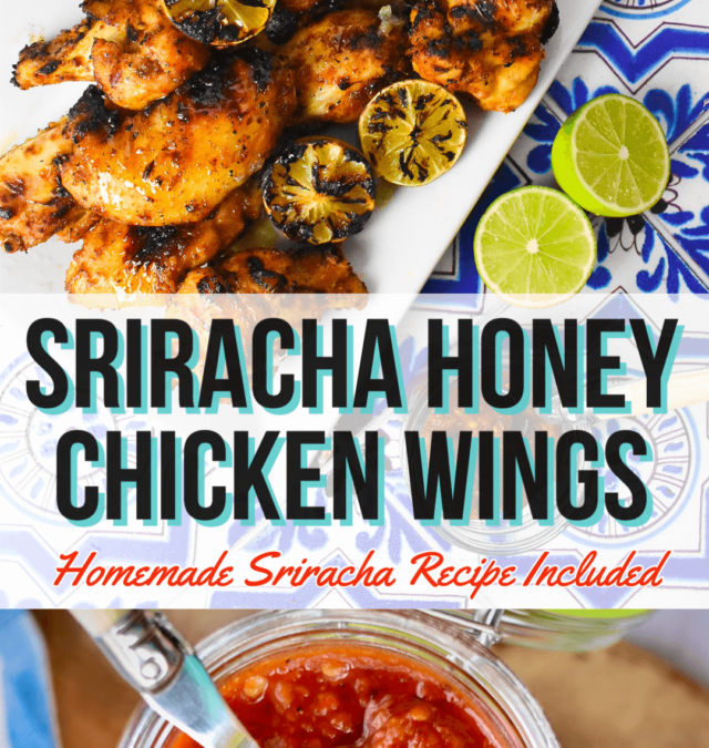 Sriracha Honey Chicken Wings