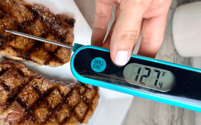 Introducing the Limited Edition GRILLGIRL Teal Digital Meat Thermometer!