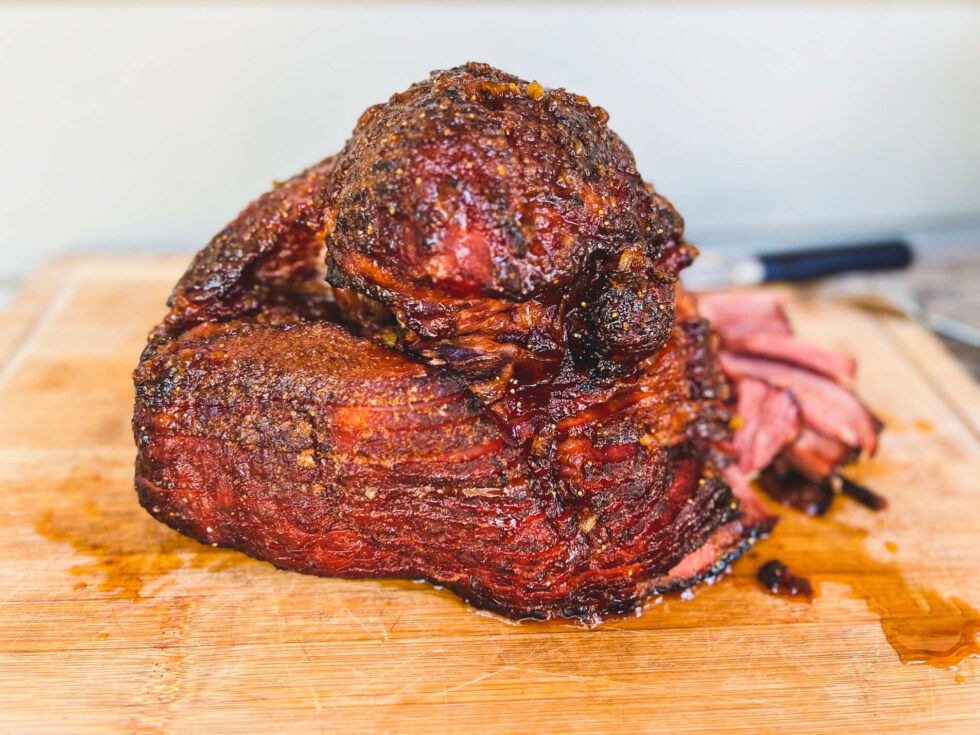 Bourbon Fig Glazed Double Smoked Ham Recipe GrillGirl