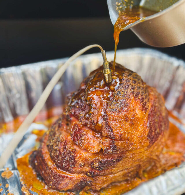 Bourbon Fig Glazed Smoked Ham Recipe