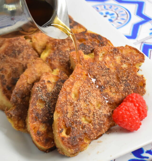 Boozy Grilled Churro French Toast