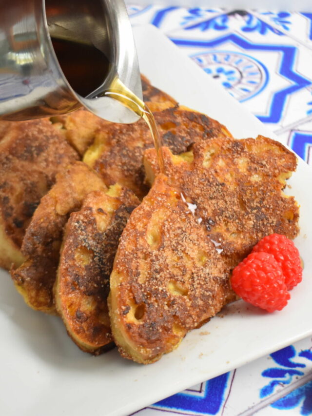 boozy grilled churro french toast