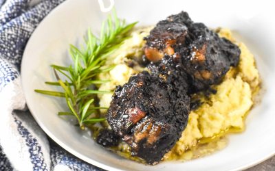 Garlic & Rosemary Smoked Oxtail with Red Wine Braise