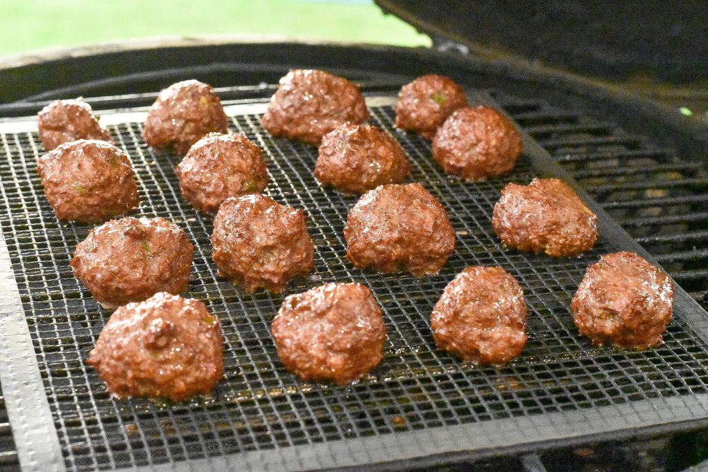 smoked lamb meatballs