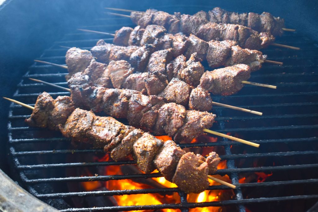 grilled lamb kebabs