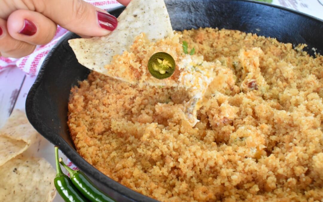 Cheesy Smoked Jalapeno Popper Dip with Bacon