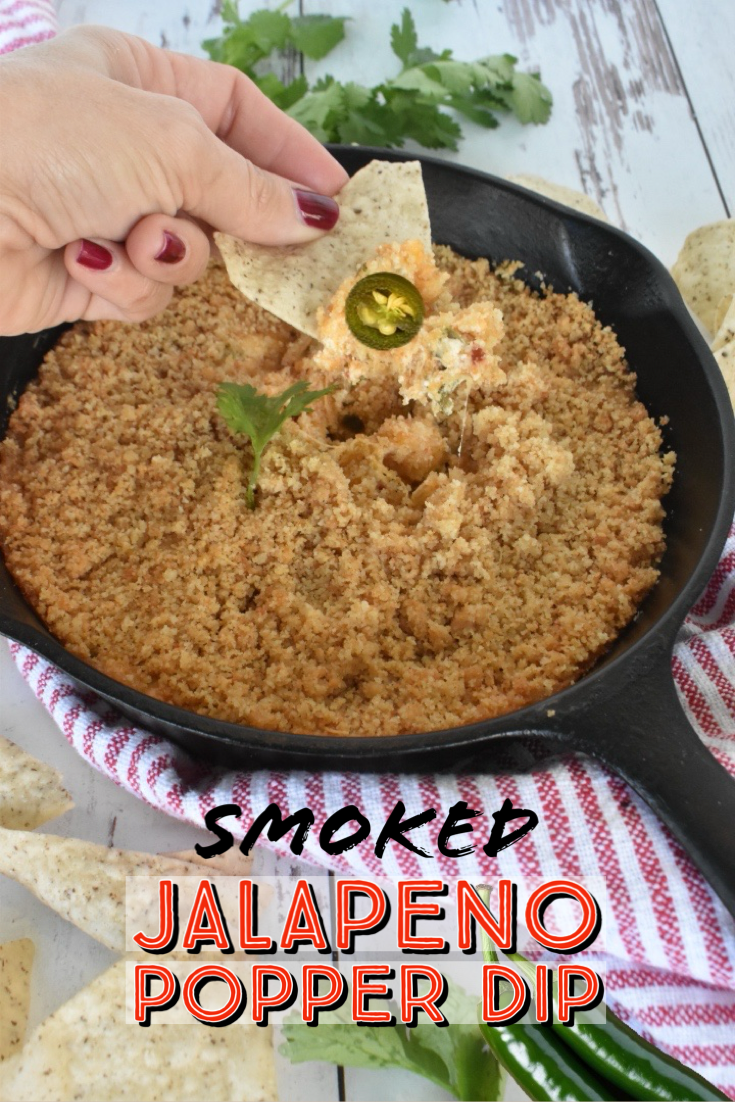 Cheesy Smoked Jalapeno Popper Dip with Bacon